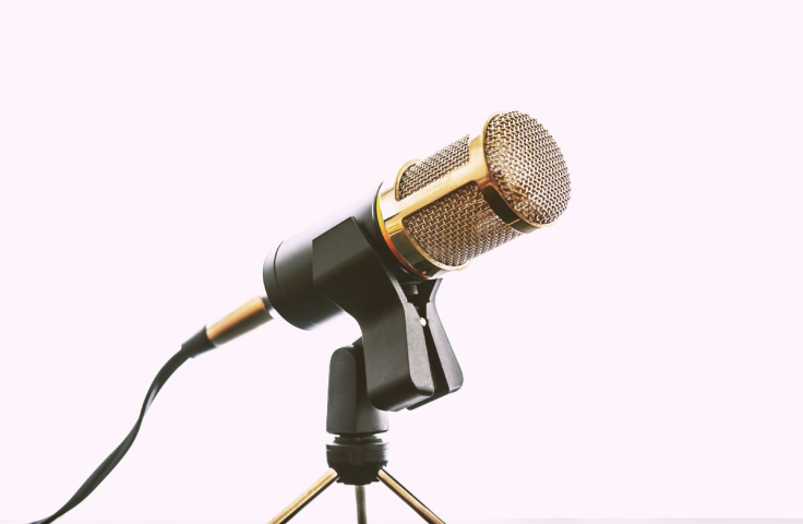 Microphone on a stand