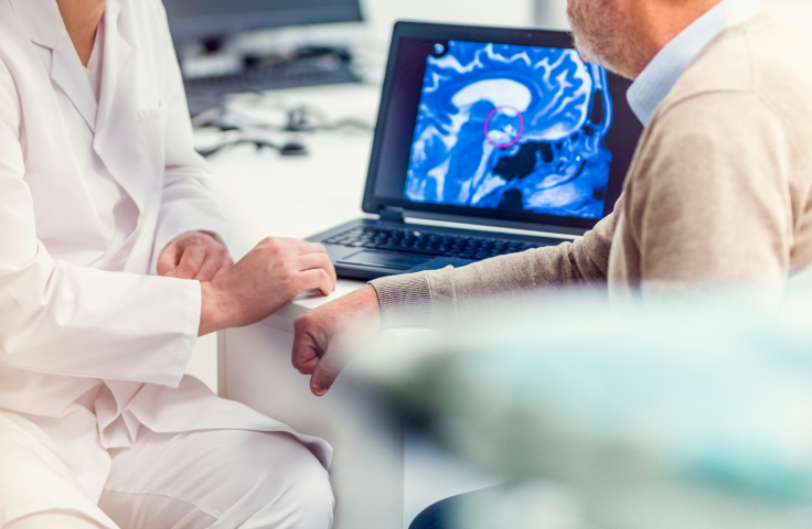 Doctor talking to patient